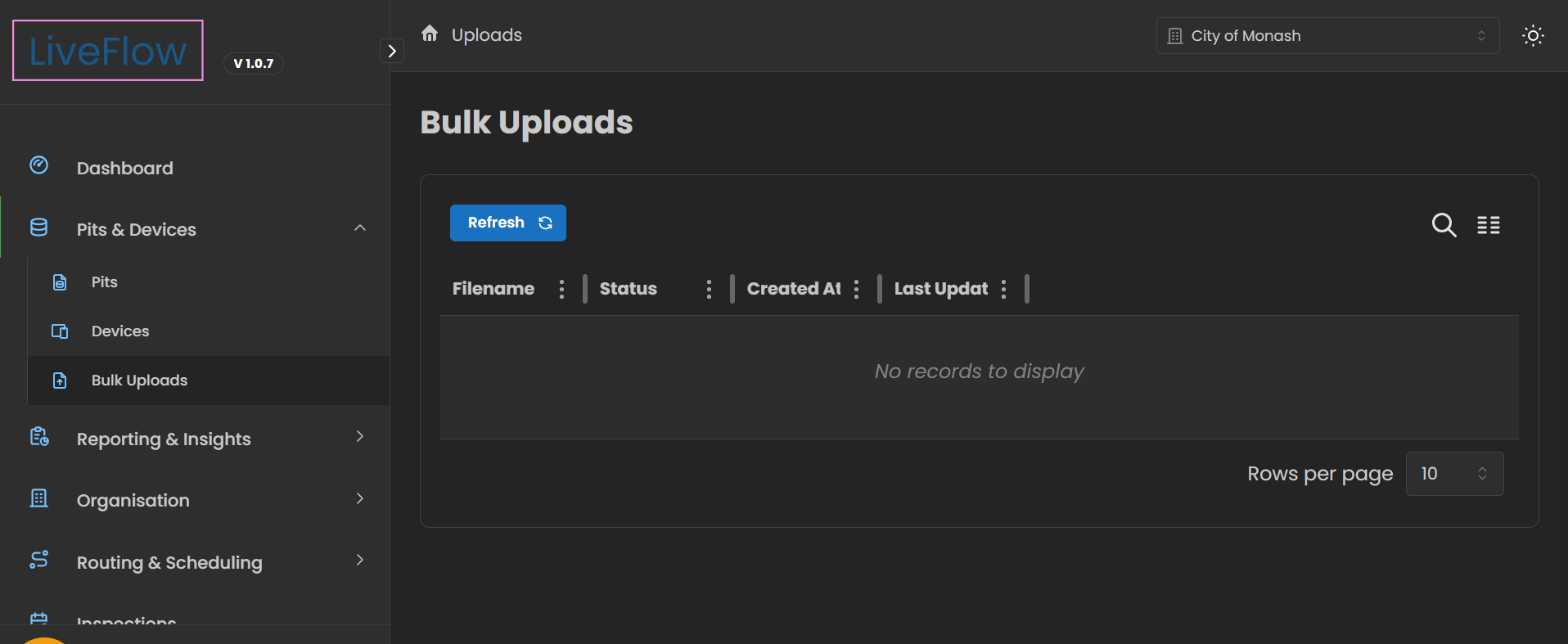 bulk uploads